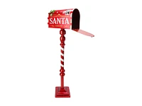 Danson Decor Decorative Mailbox - Letters to Santa - Red/White