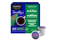 Timothy's Rainforest Espresso K-Cup Coffee Pods - 30's