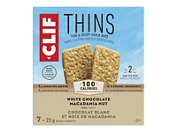 CLIF Thins White Chocolate Macadamia Nut Snack Bar - 7 x 22g