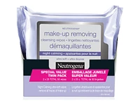 Neutrogena Night Calming Make-Up Removing Wipes - 2 x 25's