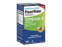 Bausch + Lomb PreserVision Omega-3 Formula Softgels - 120's