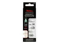 Sally Hansen Salon Effects Perfect Manicure False Nails Kit - Coffin - Spyder-Light (CO747) - 24's