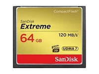 SanDisk Extreme 64 GB CompactFlash Memory Card - SDCFXSB-064G-G46