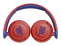 JBL Jr310BT Wireless On-Ear Headphones - Red - JBLJR310BTREDAM