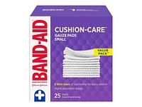 BAND-AID Cushion-Care Gauze Pads - 5.1 x 5.1 cm - Small - 25's