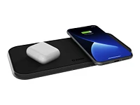 ZENS Aluminium Dual Wireless Charging Pad - Black - ZEDC10B00