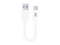 LOGiiX USB-A to USB-C Cable - White -15cm