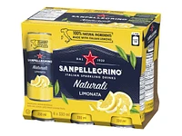 Sanpellegrino Naturali Sparkling Water - Limonata - 6 x 330ml