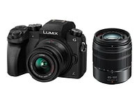 Panasonic LUMIX G7 with 14-42mm and 45-150mm Lenses - DMC-G7WK
