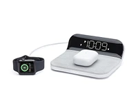 iHome Wireless Charger with Alarm Clock and USB Charging