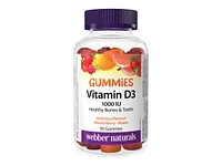 Webber Naturals Vitamin D3 Gummies - 1000IU - 90s