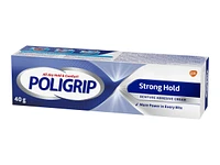 Poligrip Strong Hold Denture Adhesive Cream - 40g