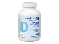 Wellness by London Drugs Vitamin D - 1000 IU - 540s