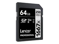 Lexar Professional 1667x SD Card - 64GB - LSD64CBNA1667