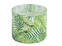 Patio Essentials Citronella Candle Glass - Assorted Leaves Pattern