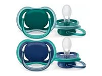 Philips Avent Ultra Air Pacifier Set - 6-18 Months - Deep Opal / Steel Blue - 2 pack