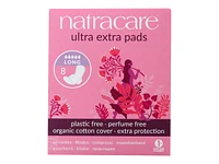 Natracare Ultra Extra Pads - Long - 8s