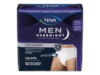 Tena Men Extra Coverage Incontinence Pants - Overnight - Large/Extra large - 12's
