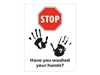 Avery Self-Adhesive Vinyl Sign - Handwashing Reminder - 216 x 279mm/5pk