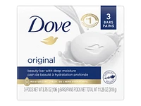 Dove White Beauty Bar - 3 x 106g