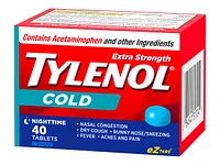 Tylenol* Cold Nighttime - Extra Strength - 40 cool burst tablets� �