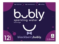 Bubly Sparkling Water - Blackberry - 12x355ml