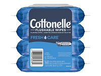 Cottonelle Flushable Wet Wipes - 4 Pk/168 Wipes