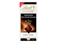 Lindt EXCELLENCE Dark Chocolate Bar - Mixed Seeds - 100g