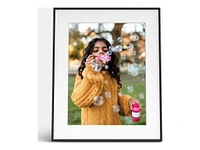 Aura Frames Walden Wi-Fi Digital Photo Frame - Walden Ink with Textured Mat - 15 Inch - Black - AF110-MLBK