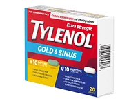 Tylenol* Extra Strength Cold and Sinus Caplets - 20's