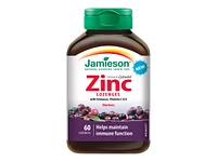 Jamieson Zinc Lozenges with Echinacea Vitamin C & D - Elderberry - 60s