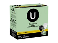 U by Kotex Clean & Secure Pantyliners - Regular - 129's