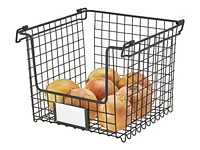 InterDesign Storage Basket - Black - 10in