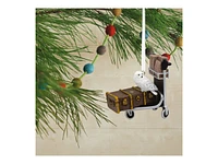 Hallmark Ornaments Harry Potter Christmas Tree Ornament - Luggage Trolley with Hedwig