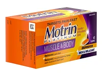 Motrin Platinum Muscle & Body Caplets - 40's