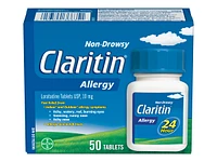 Claritin Non-Drowsy 24 Hour Allergy - 10mg - 50 Tablets