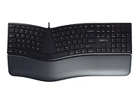 CHERRY KC 4500 ERGO USB Keyboard - Black - JK-4500EU-2