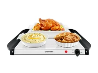 Chefman Warming Plate/Buffet Server - RJ22-SS-B-CA