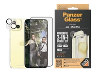 PanzerGlass 3-in-1 Pack Screen / Lens / Back Protector Kit for iPhone 15 Plus