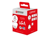 SKROSS World to USA Travel Adapter - White - SK-1500221-E