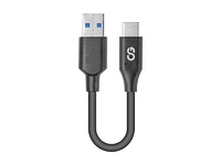 LOGiiX USB-A to USB-C Cable - Black -15cm