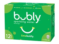 Bubly Sparkling Water - Lime - 12x355ml