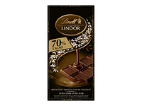 LINDOR Extra Dark Chocolate Bar - 70% Cacao - 100g