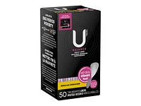 U by Kotex Balance Daily Wrapped Pantyliner - Regular - 50s