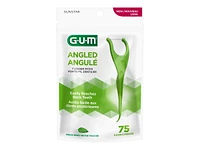 G.U.M Angled Flosser Picks - Fresh Mint - 75s