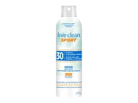 Live Clean Sport Mineral Sunscreen Spray SPF 30 - 117g