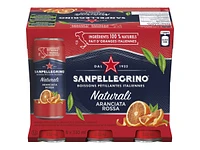 Sanpellegrino Naturali Sparkling Water - Aranciata Rossa - 6 x 330ml