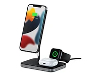 Satechi Magnetic 3-in-1 Wireless Charging Stand - Space Grey - ST-WMCS3M