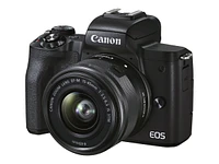 Canon EOS M50 Mark II with EF-M 15-45mm IS STM Lens Kit - Black - 4728C006 - Open Box or Display Models Only