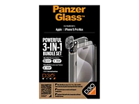PanzerGlass 3-in-1 Pack Screen / Lens / Back Protector Kit for iPhone 15 Pro Max